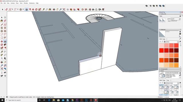 HOW TO FIX BOTTOM FACE IN PLAN - SKETCH UP TUTORIAL PART -8 смотреть онлайн