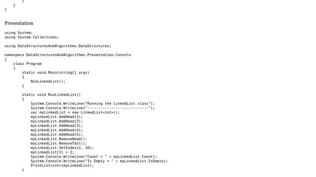 Code Review: Linked list implementation along with unit test - Round 3 смотреть онлайн