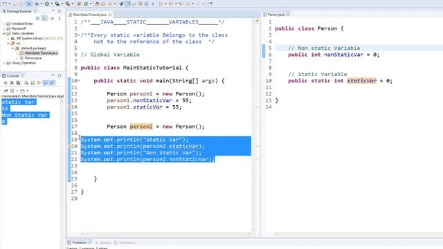 All about static variables смотреть онлайн