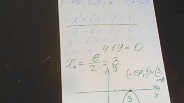 8 кл. Решение квадратных неравенств смотреть онлайн