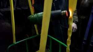 Термоусадочная трубка на цепи. Изготовление детских качелей.