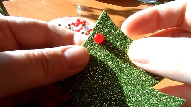 МК Ободок "Новогодняя елочка" из глиттерного фоамирана\МК Новогодний ободок \DIY Rim "New-year tree смотреть онлайн