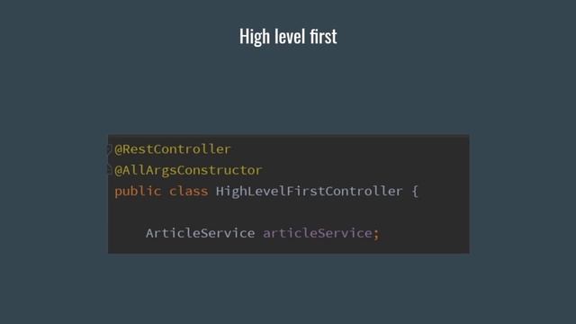 High Level First writing code using method calls first | Clean code Small Functions | Java смотреть онлайн
