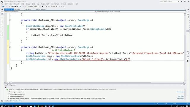 Upload Excel data to winforms C# смотреть онлайн