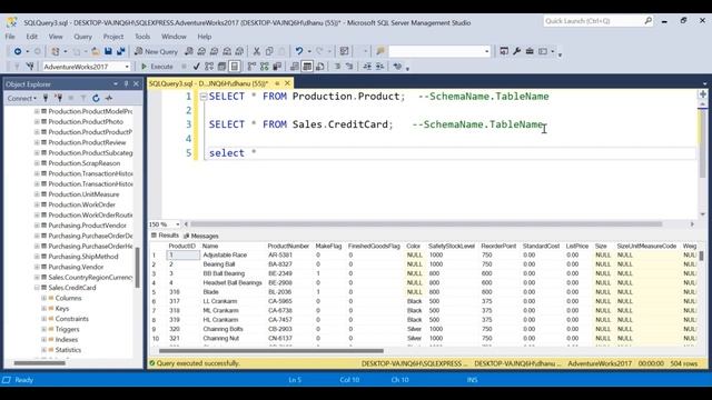 SQL SERVER Management Studio(SSMS) - To Write SQL Statements Part1 смотреть онлайн