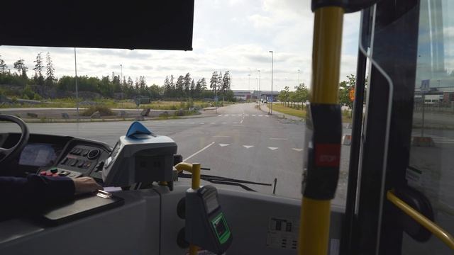 Sweden, Stockholm, Bus 583 Ride From Arlanda Airport Terminal 5 To Märsta Station