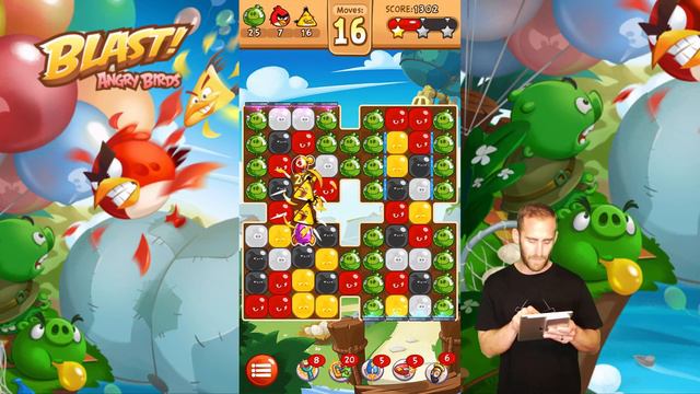 Angry Birds Blast Tips and Tricks Part 4 - Power Ups - Slingshot + Vertical Rocket смотреть онлайн