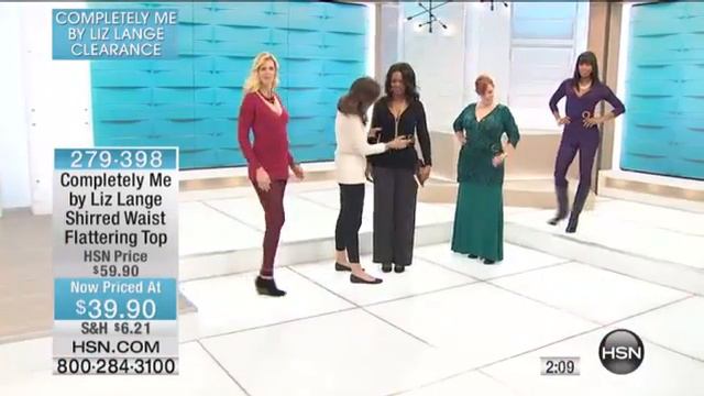 Completely Me by Liz Lange Shirred WaistFlattering Top смотреть онлайн