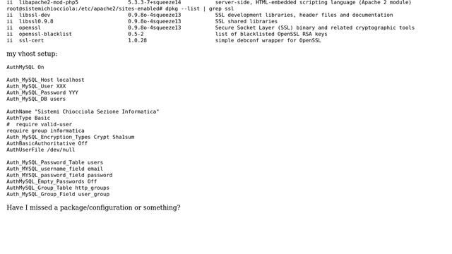 apache2 mysql authentication module and SHA1 encryption смотреть онлайн