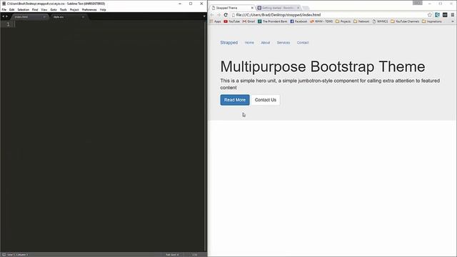 9 Project Custom Bootstrap Theme Part A|Complete Free Full Stack Developer Course 2020 смотреть онлайн