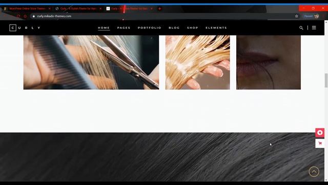 Hair Salon Wordpress Website Sample смотреть онлайн