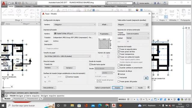 Impresion de plano en formato JPG en Autocad смотреть онлайн