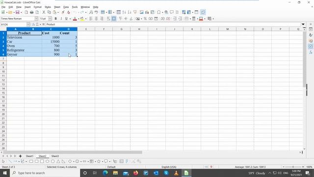How to Add Border in a Table in LibreOffice Calc смотреть онлайн