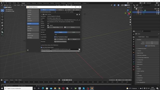 How to install Luxcore for Blender 3.0 Series смотреть онлайн