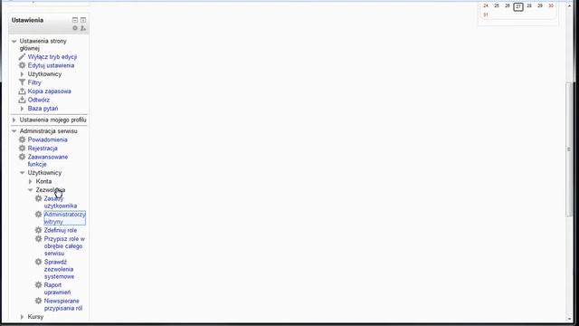 Moodle - zarządzanie administratorami witryny смотреть онлайн