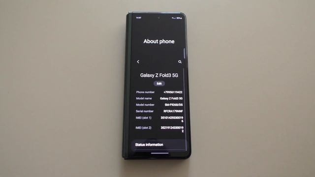Samsung Galaxy Z Fold3 Vertical Incoming Call (Android 12) смотреть онлайн