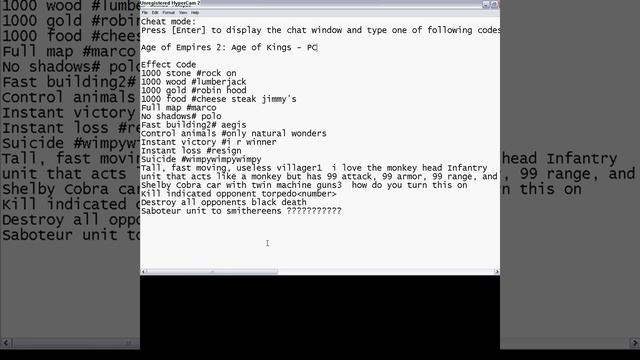 Age of Empires 2: Age of Kings - PC cheats смотреть онлайн