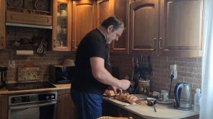 Свиная вырезка в электро гриле Тефаль