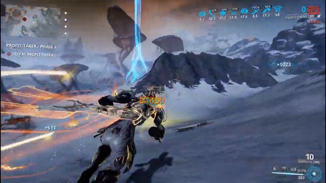 WARFRAME - Ember Prime vs Profit-Taker - Gameplay смотреть онлайн