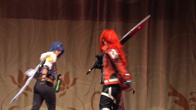 ИГРОВОЕ ДЕФИЛЕ-Влияние Геншина (Дилюк Рагнвиндр, Кэйа Альберих) - Starfox Damian, Anri Fortescue смотреть онлайн