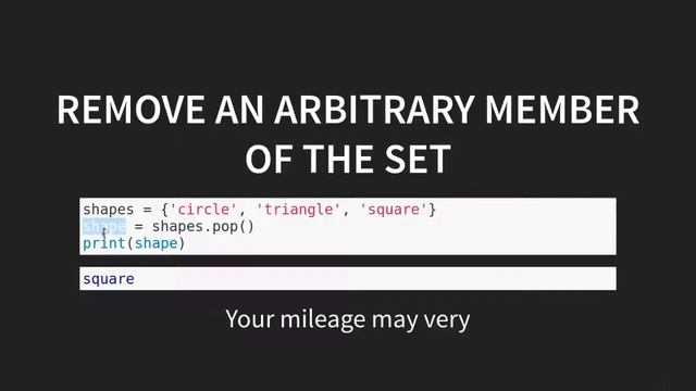 What are Python Sets? смотреть онлайн