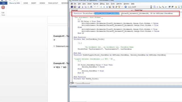 VBA Functions to toggle between Yes and No OR Bookmarks in MS Word Document смотреть онлайн
