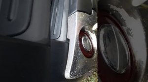 Очистка хрома от налета в автомобиле.