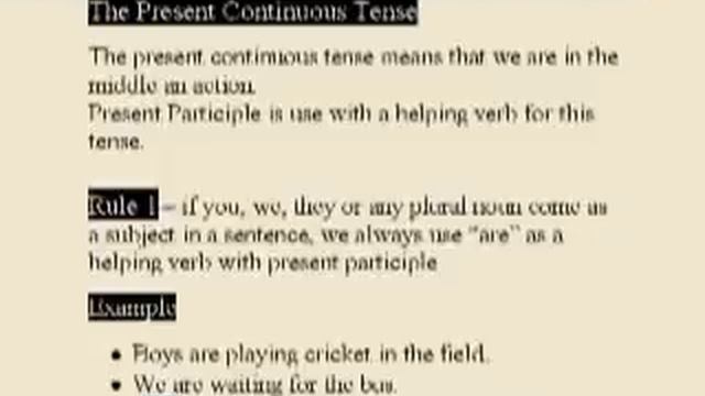 Present Continuous Tense in Urdu Part 1 смотреть онлайн