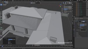 Экстерьер в Blender. Часть 4. Навесы и водостоки.