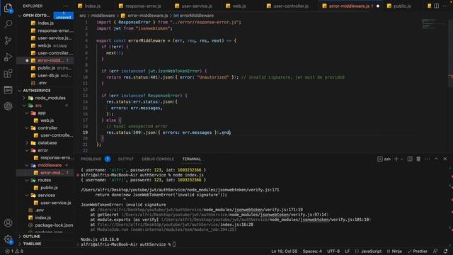 Json Web Tokens with ExpressJs смотреть онлайн