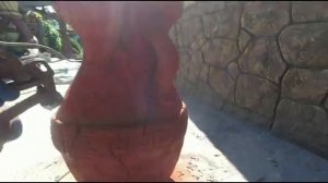 покраска кувшина из арт бетона