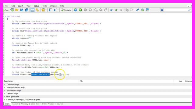 LEARN MQL5 TUTORIAL BASICS - 49 SIMPLE WILLIAMS PERCENT RANGE EA смотреть онлайн