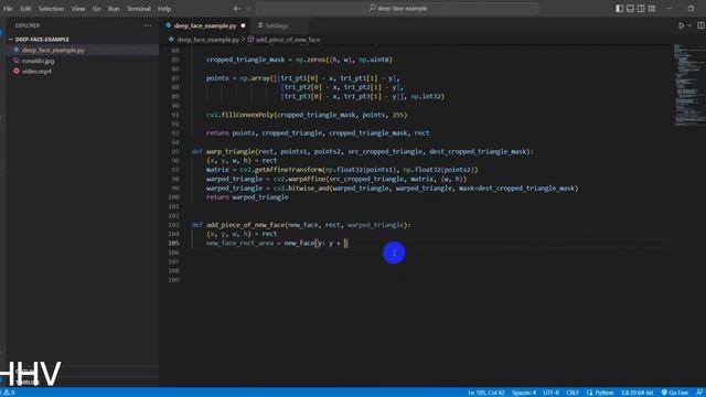 Python - Deepfake example with OpenCV step by step смотреть онлайн