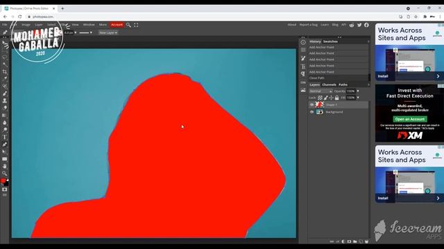 photoshop : easy 2 ways to change background online смотреть онлайн