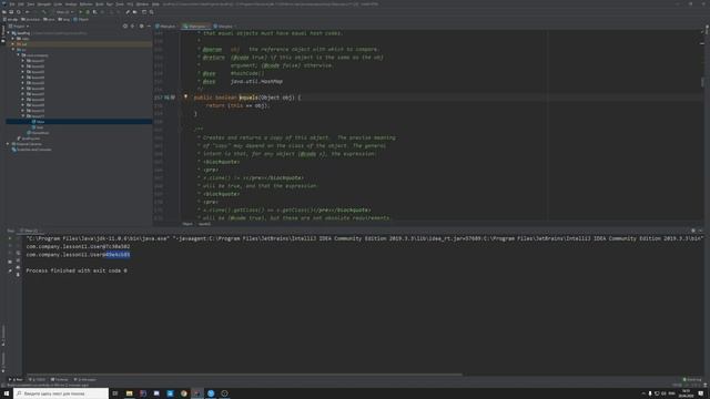 Урок 11. Класс Object, equals/hashcode/toString в java [Курсы Java с нуля] смотреть онлайн