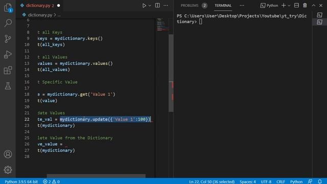 Learn Python Dictionaries in 1 minute. смотреть онлайн