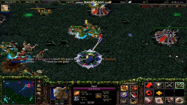 Warcraft 3 Dota : Oracle Ultra Kill Ruduce Armor 12- Items ?!! (Hard Game+Low HP) смотреть онлайн