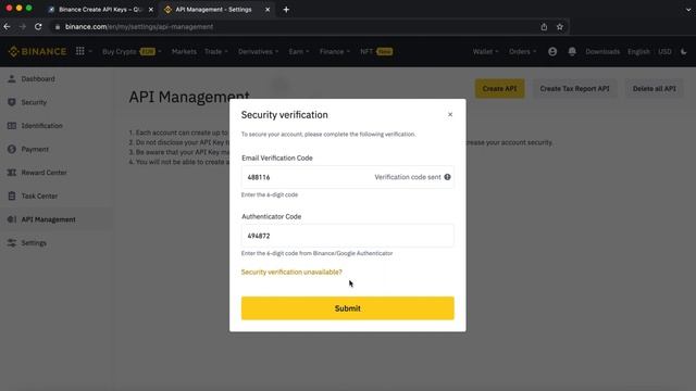 Create API keys (Binance) смотреть онлайн