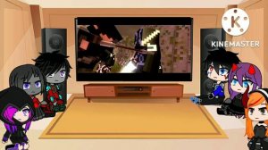 Rainimator friend's react to «The End» - Minecraft Music Video Part 6