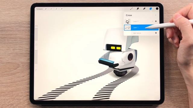 Как очистить слой в Procreate | Уроки Procreate