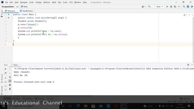 ENCAPSULATION IN JAVA WITH EXAMPLE смотреть онлайн