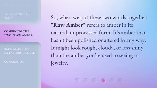 Understanding "Raw Amber": A Gem in Language Learning смотреть онлайн