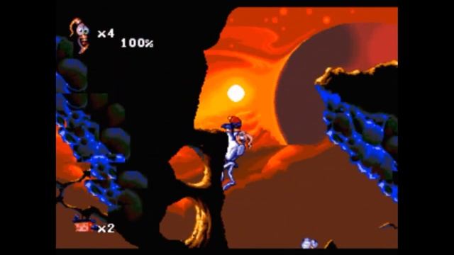 Sega Mega Drive 2 (Smd) 16-bit Earthworm Jim 2 part Level 1 Anything but Tangerines смотреть онлайн