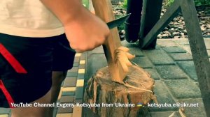 Нож финского типа «ромбик» в деле . Мини тест стали х12 ф1