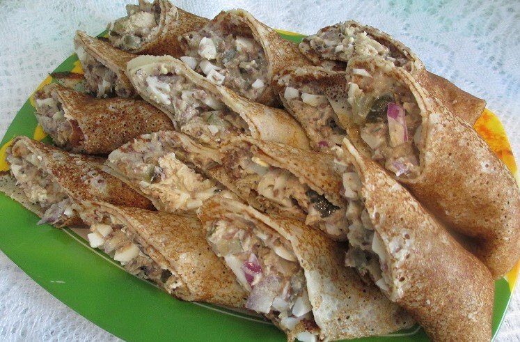 Блинчики фаршированные смотреть онлайн