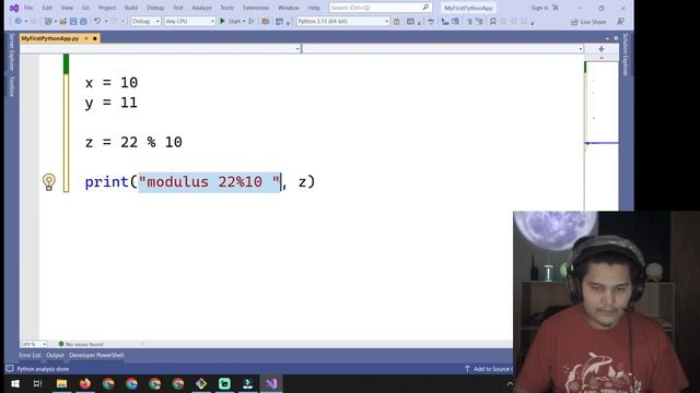 learn python part 6 - math operators смотреть онлайн