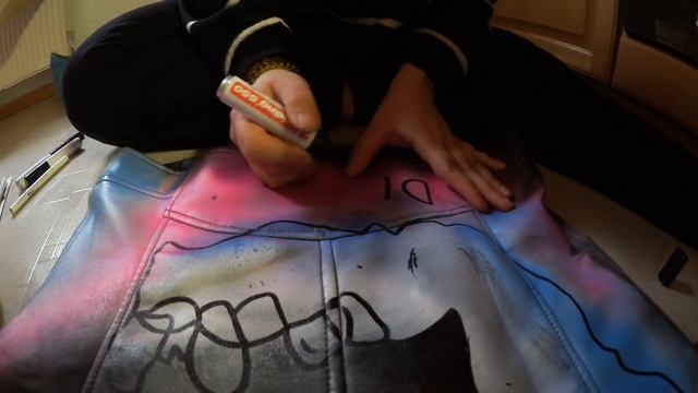 LIL PEEP Never Say Die Skull Leather Jacket | DIY ? смотреть онлайн