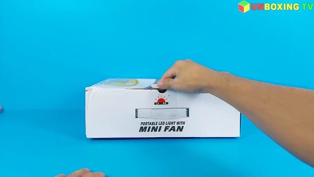 Mini Fan - Folding Fan, With LED Light And Strong Wind Fresh Summer, Rechargeable | Unboxing Review