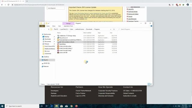 how to install latest version java jdk 13 and how to set a path смотреть онлайн