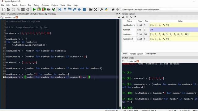 List Comprehension in Python - Hands On NLP using Python Demo смотреть онлайн